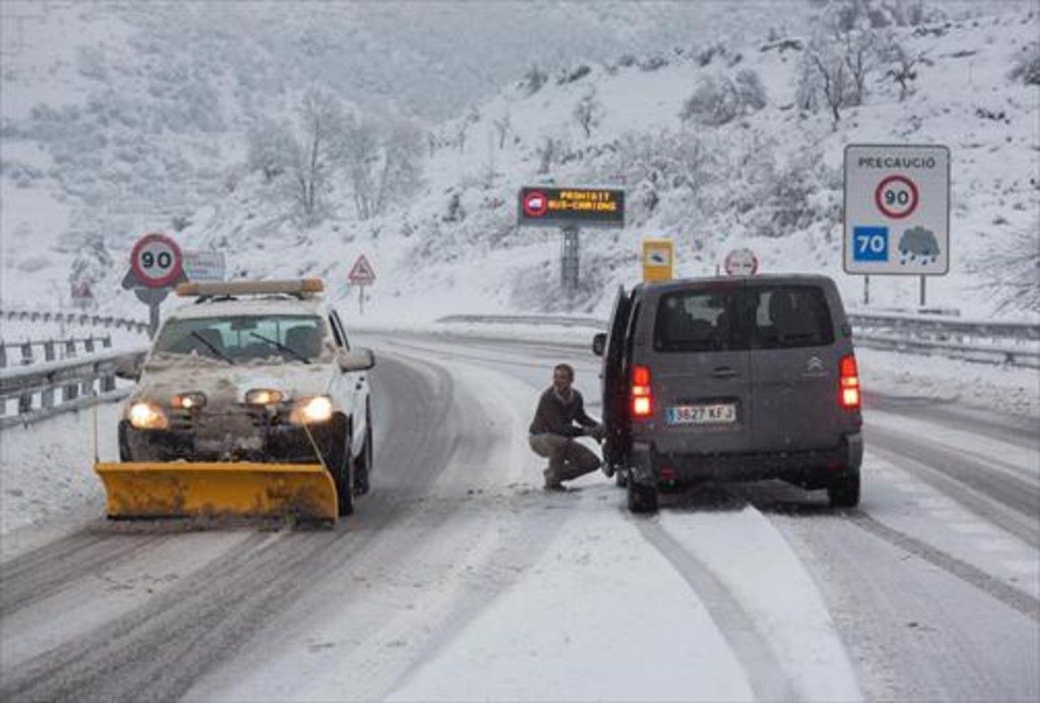 Comienza en Andorra la obligación de llevar cadenas o neumáticos de invierno