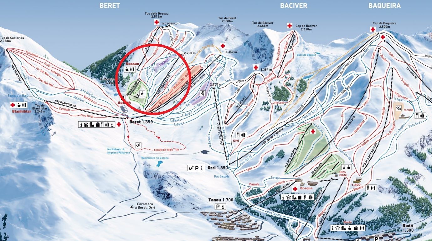 Baqueira Beret publica su nuevo mapa de pistas de esquí 2021-2022