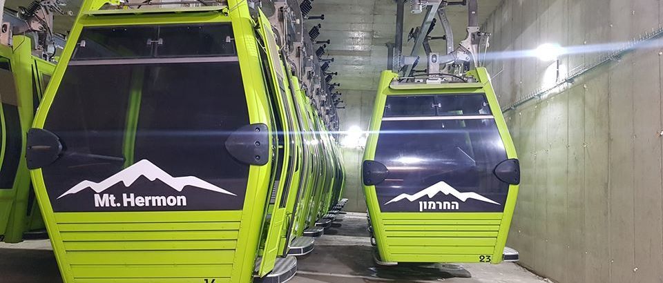 El telecabina Aramón de Zaragoza se estrena en Mt. Hermon Ski de Israel