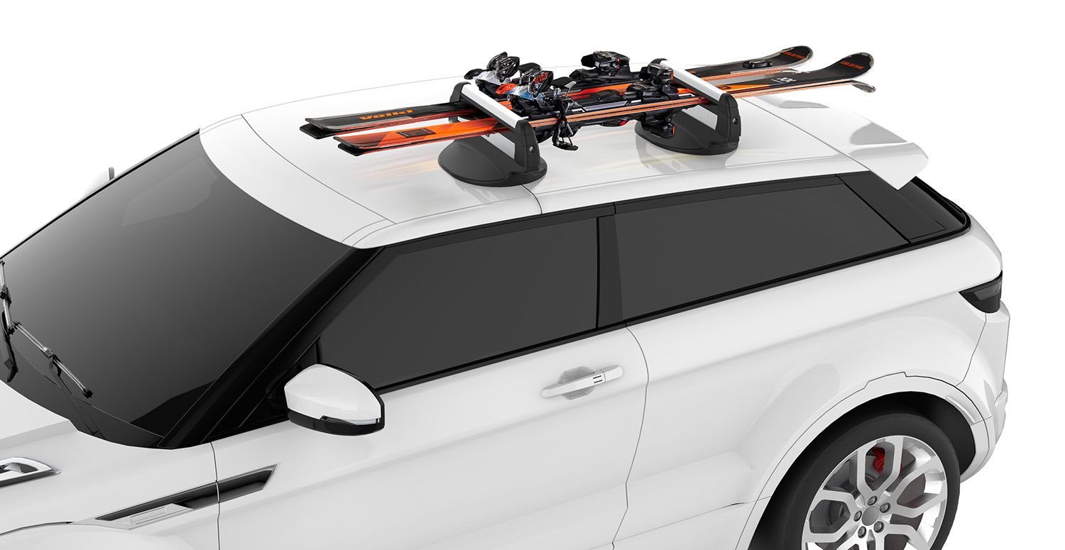 Portaesquís universal para techo de coche 8 pares de esquís o 4