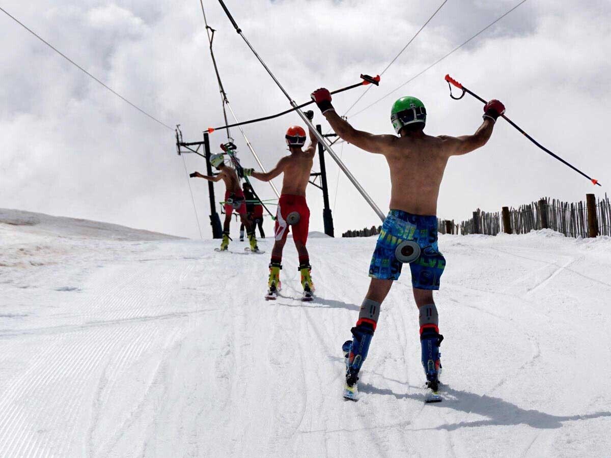Esquiadores un 1 de mayo en Masella (Foto: Masella).