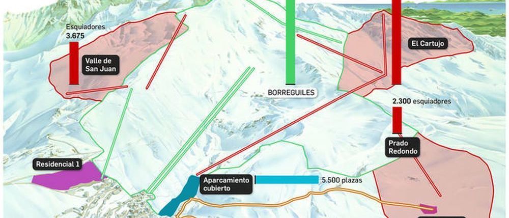 4 empresas optan a la ampliación de la estación de esquí de Sierra Nevada