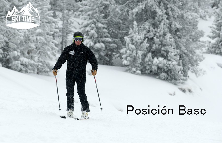 Posición base- técnica del esqui alpino
