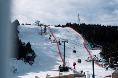 Perfectas condiciones de la pista Avet para la Copa del Mundo de esquí en Soldeu