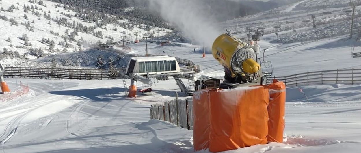 Una nevada permite a Valdesquí ampliar su oferta esquiable