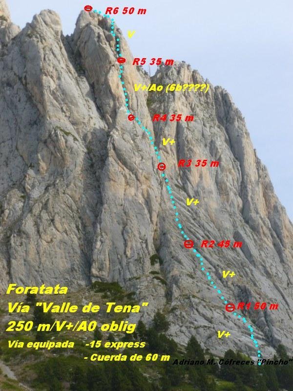 Reportaje: Foratata (2.341 m) vía "Valle de Tena" 250 m/MD