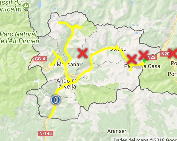 Estado de las carreteras para ir a Andorra?