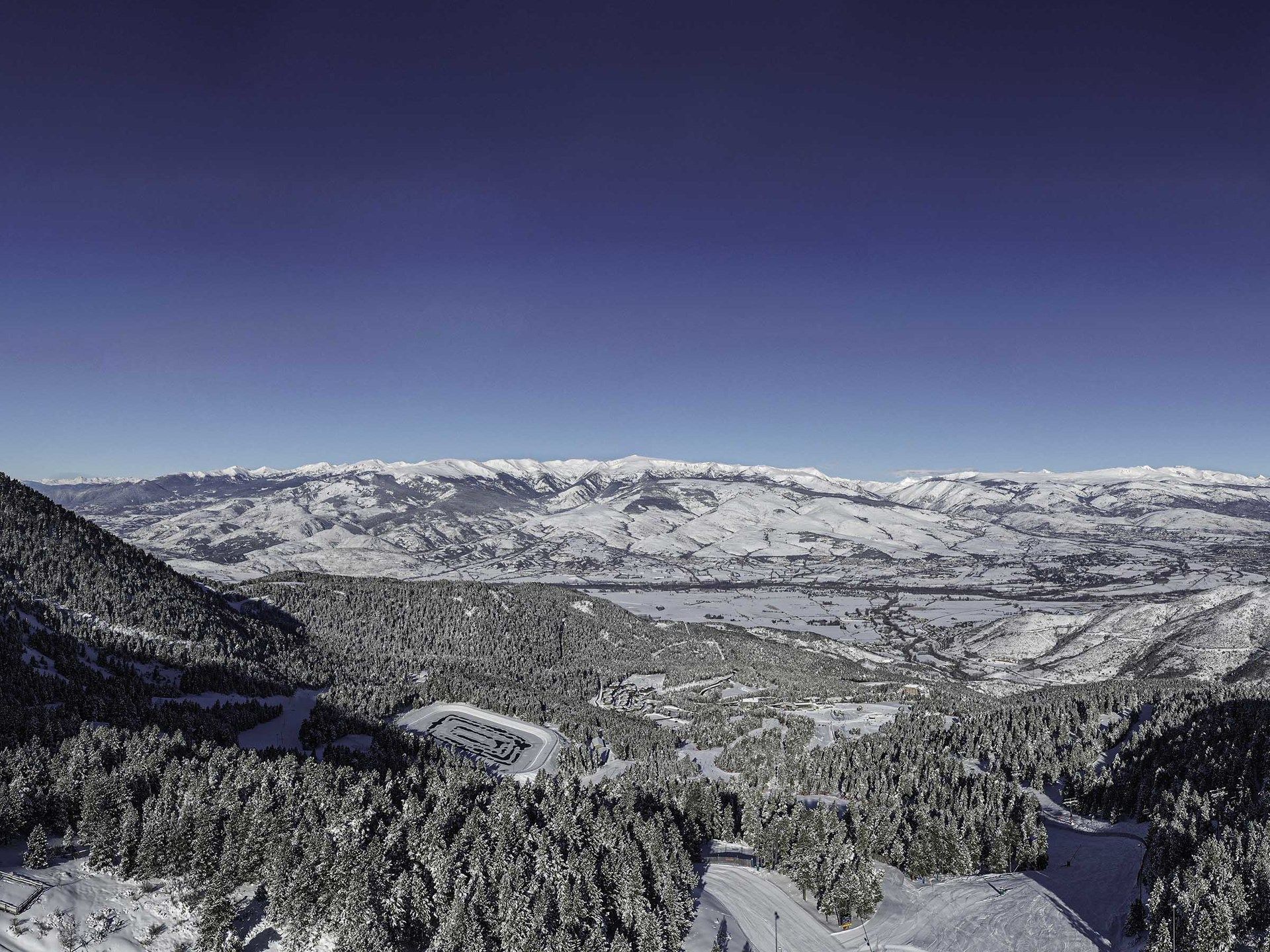 Imágenes de Masella en temporada de esquí con nieve