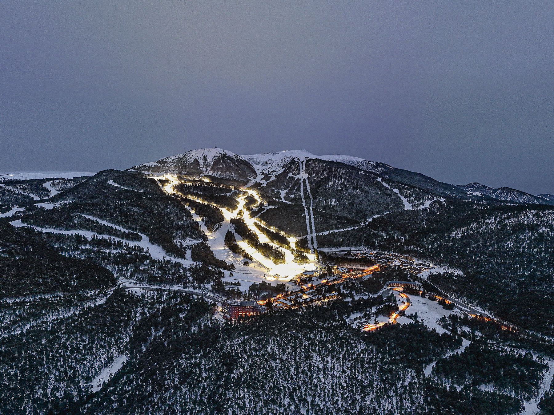 Esquí nocturno de Masella