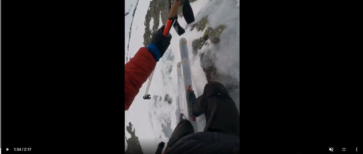 La última locura de Kilian Jornet: esquiar la vía de escalada Halls Renne