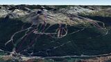 Vista Google Earth Cerro Castor temporada 2024