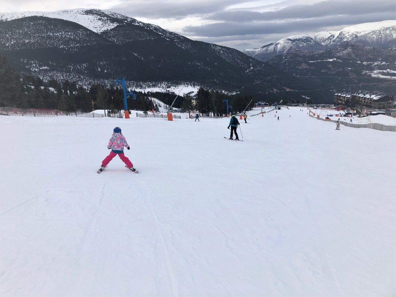 Esquiando con niños