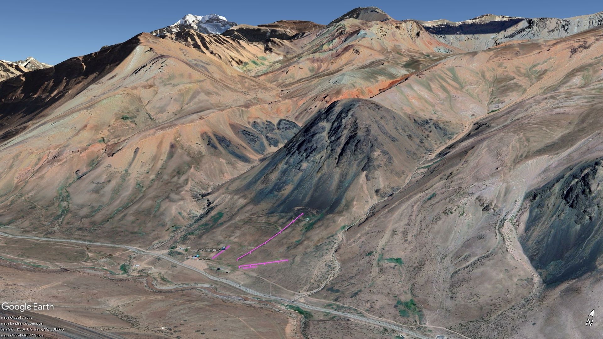 Vista Google Earth Los Puquios temporada 2024