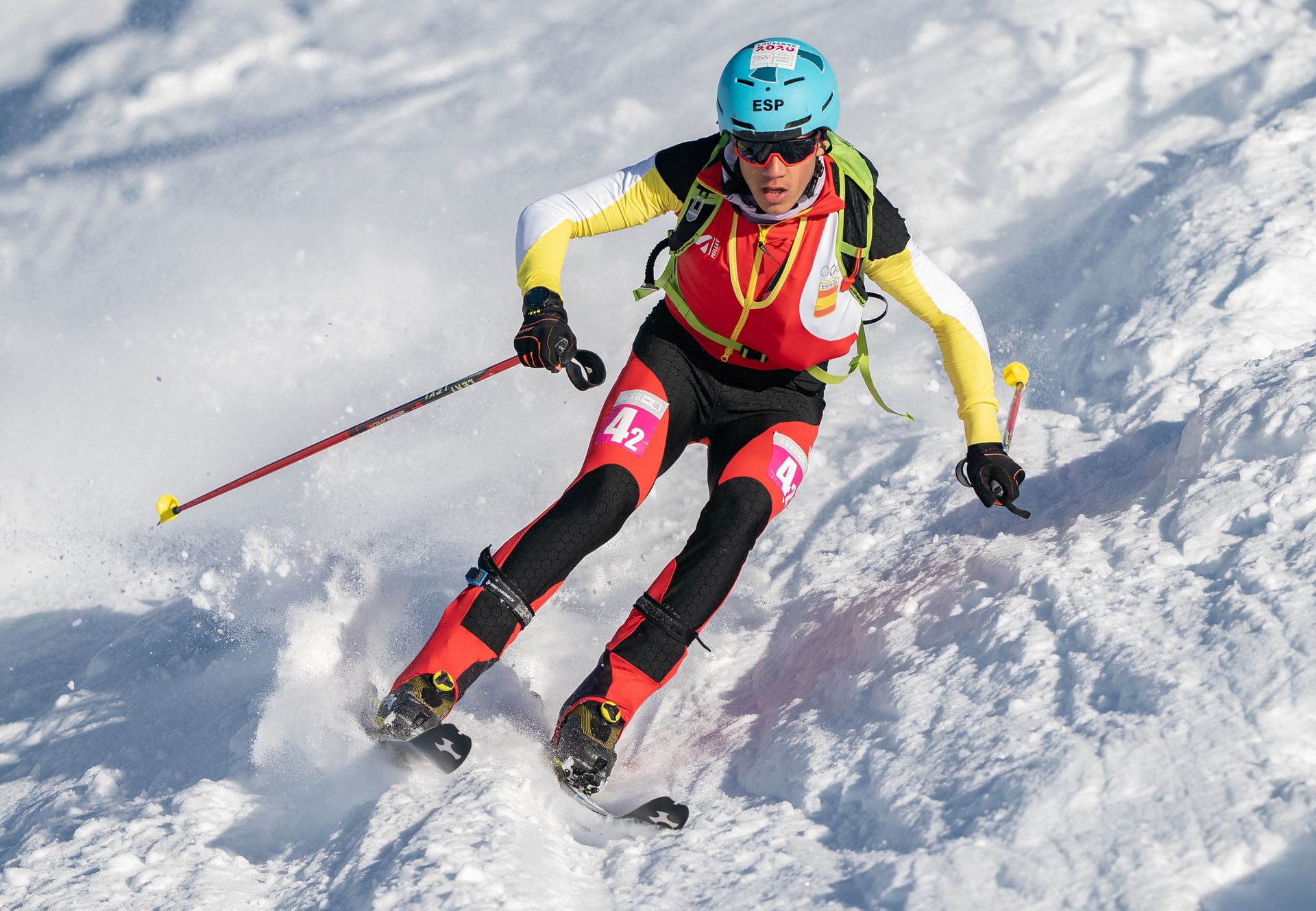 Relevos mixto español esqui montaña Lausana 2020