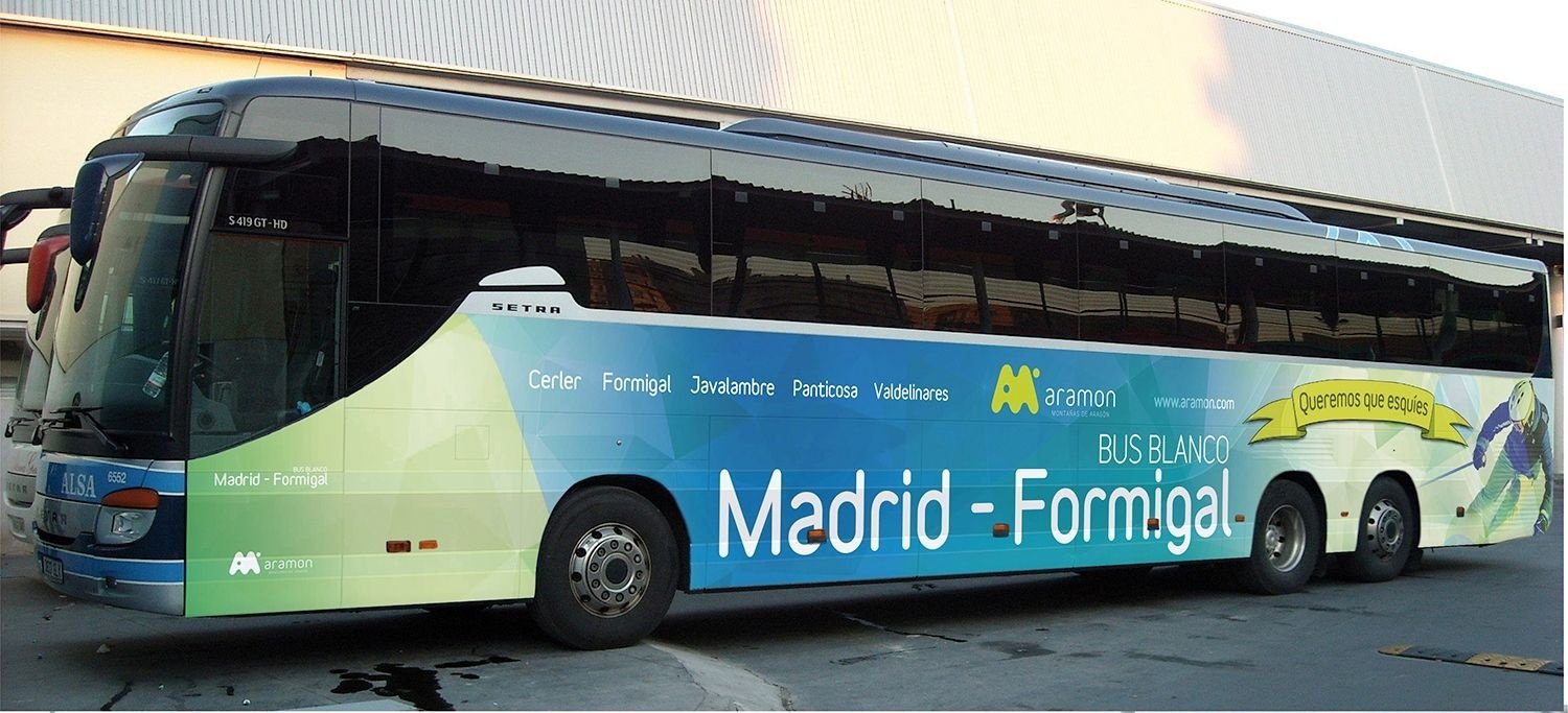 Bus Blanco Madrid-Formigal-Panticosa