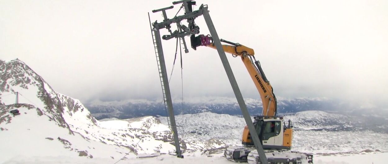 Fin de una era: Se desmantela la estación de esquí en el glaciar de Dachstein