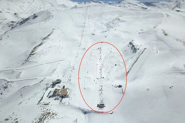 La estación de esquí de Sierra Nevada amplia su snowpark en nueva ubicación
