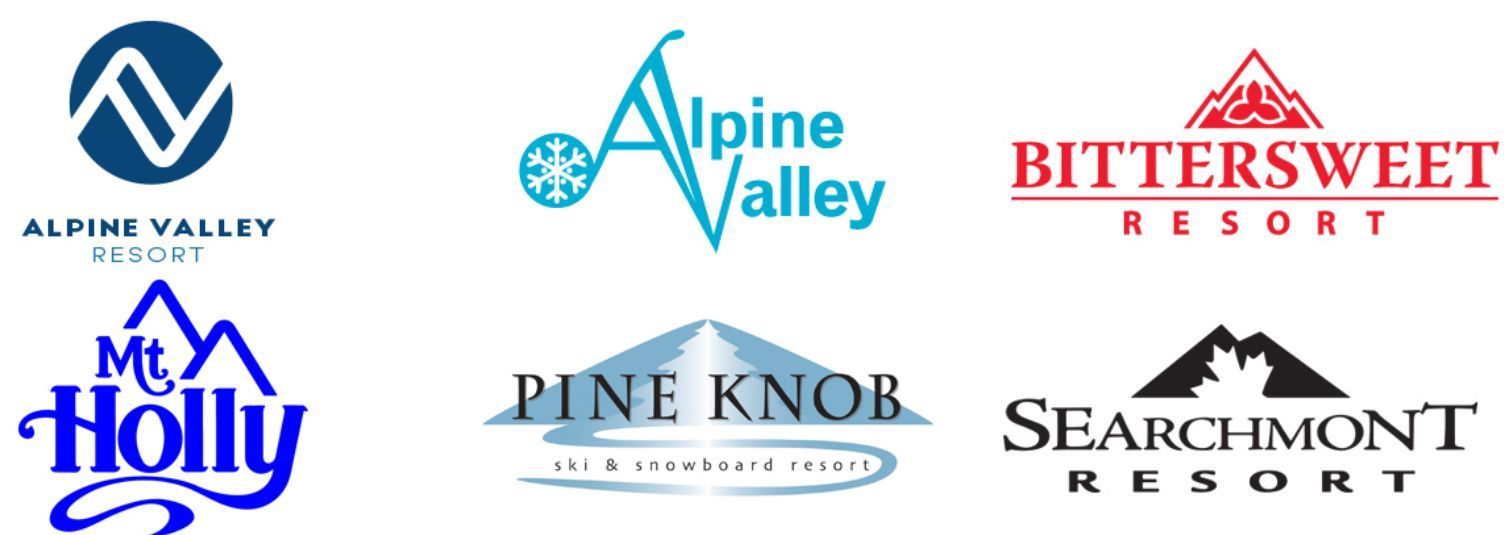 Logos estaciones esqui de Winsconsin Resorts