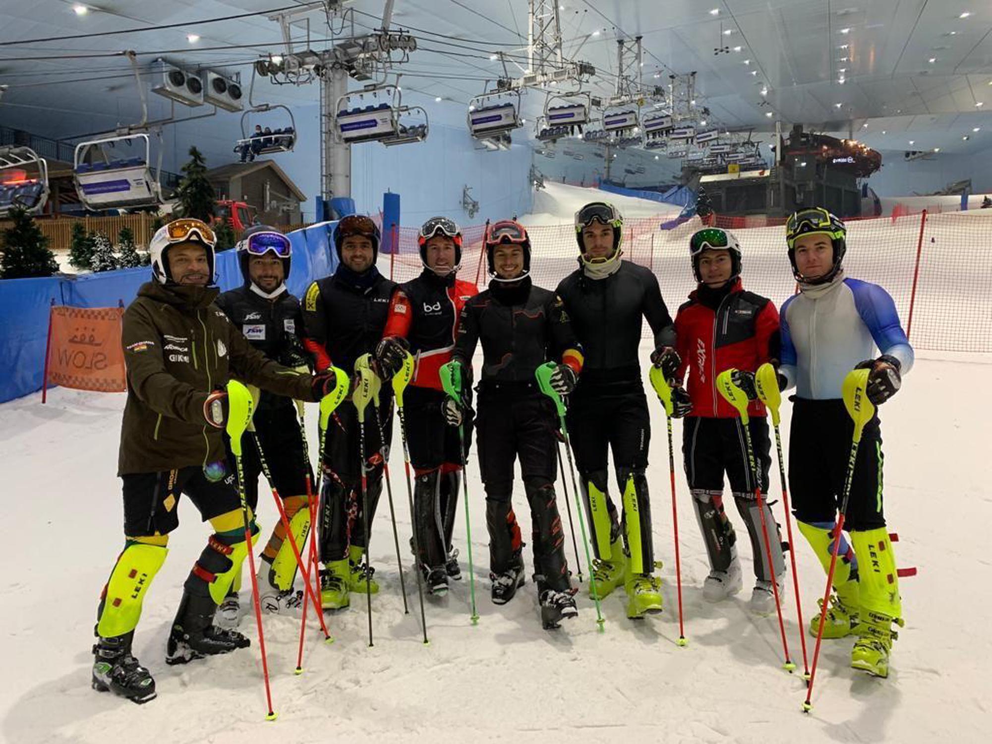Corredores en Ski Dubai