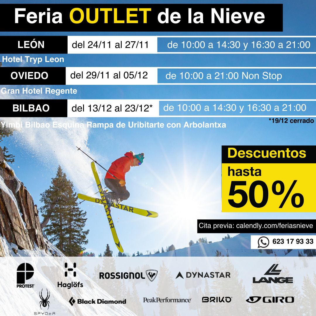 La Feria Outlet de la Nieve vuelve a León, Bilbao y Oviedo - MEGASKI -  Nevasport.com