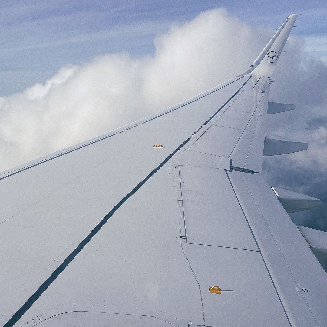 En un viaje siempre hay que poner fotos del ala del avión. Siempre.
