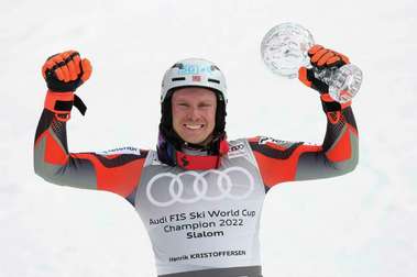 Kristoffersen se queda con  el título de Slalom de la Copa del Mundo