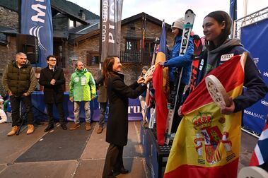 España gana dos oros en la primera jornada del Trofeu Borrufa de esquí alpino
