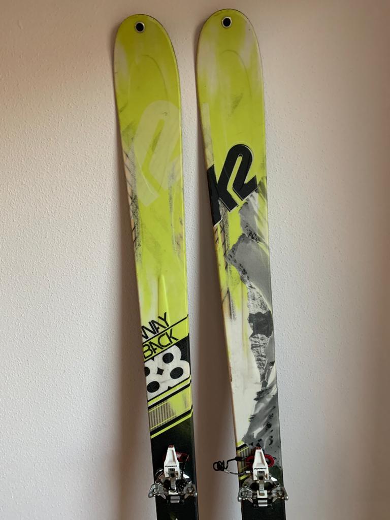 Vendo equipo completo travesía: skis k2 wayback 88 con pieles y cuchillas