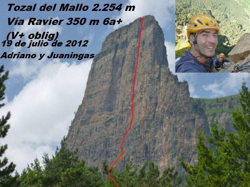 Reportaje: Ravier al Tozal del Mallo, Ordesa (350m, 6a+, V+ oblig)