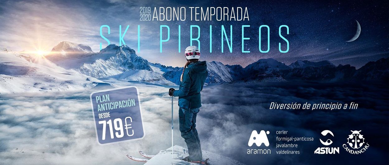 Precios y descuentos del forfait Ski Pirineos de Aramón, Candanchú y Astún