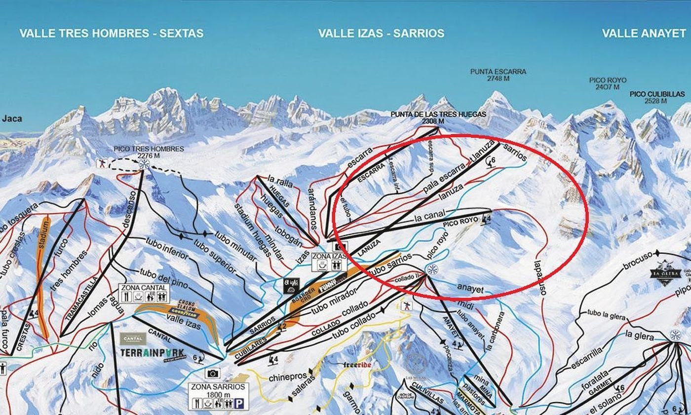 La estación de esquí de Formigal lanza plano de pistas con nuevos telesillas y pistas