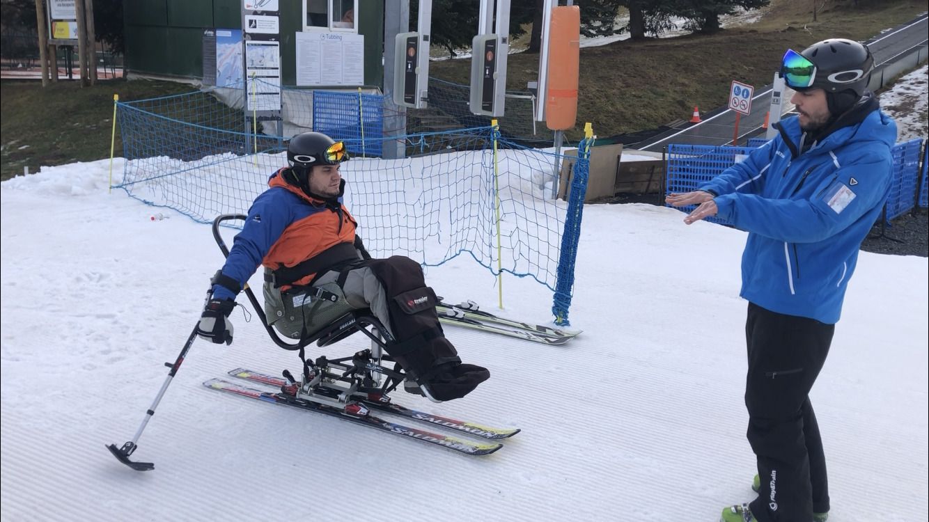silla esquí adaptado