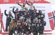 Final de infarto en el Slalom de Copa del Mundo de esquí en Palisades