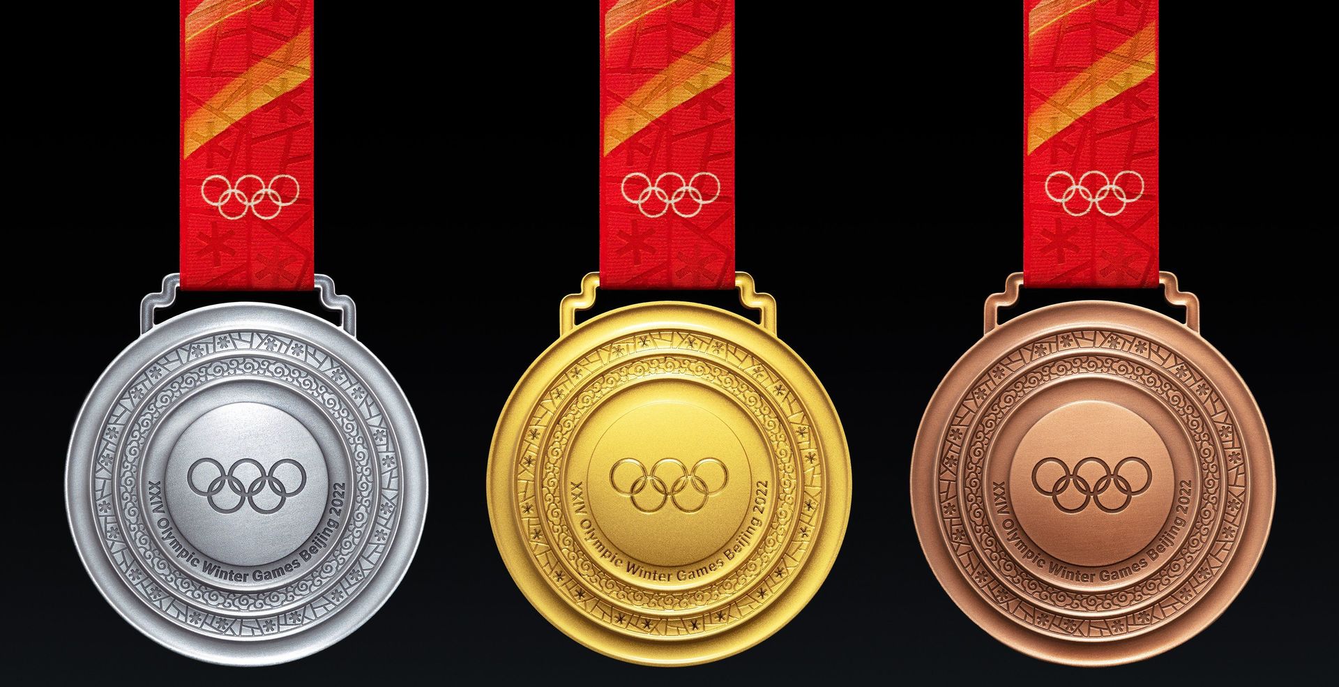 Diseño y material de las medallas de los Juegos Olímpicos de Invierno Pekin  2022
