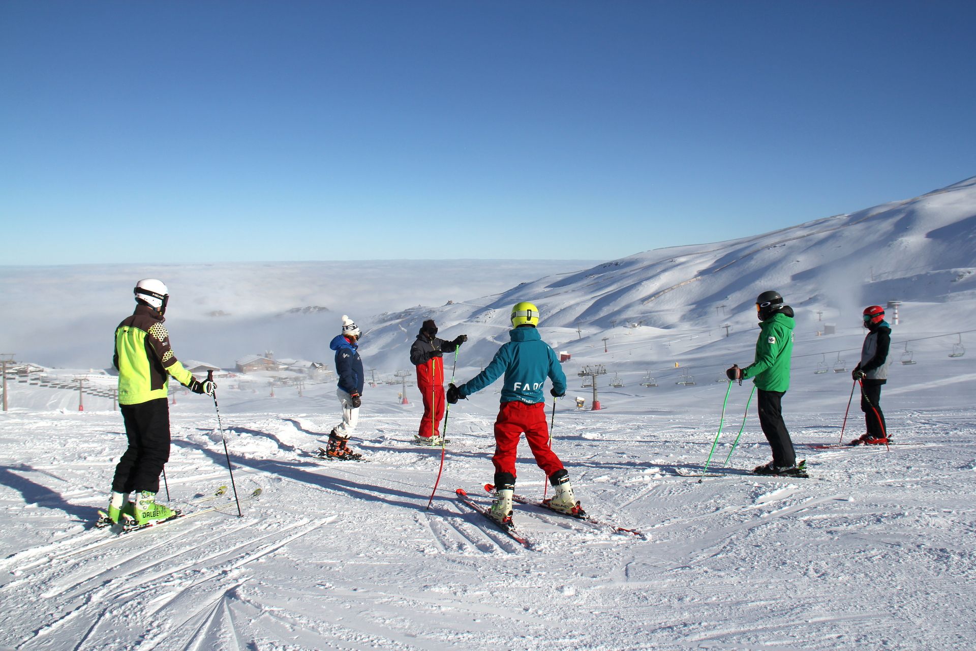 Primer dia de esquí en Sierra Nevada 2020