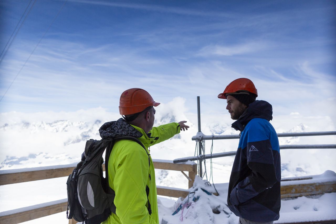 Construcción nuevo 3S de Zermatt