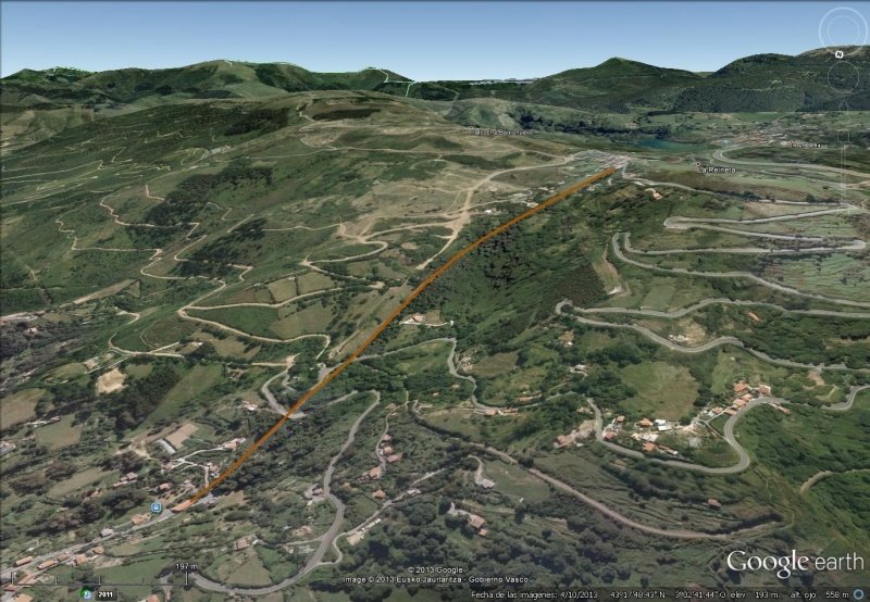 Vista Google Earth Funicular La Reineta